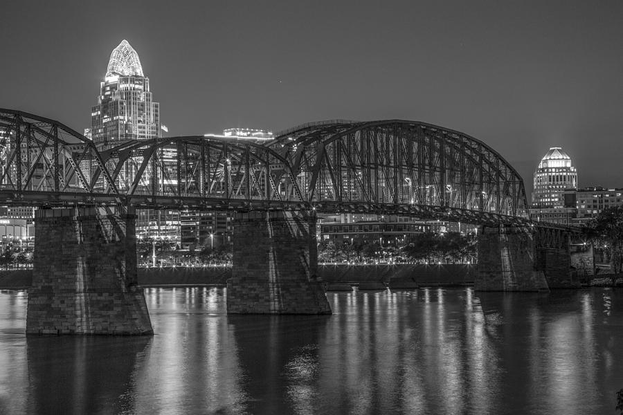 Cincinnati Photograph - Bridge in Cincinnati OH by John McGraw