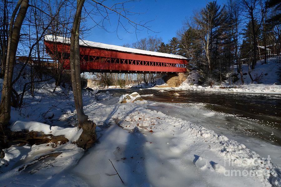 Bridge in Red Photograph by Steve Brown