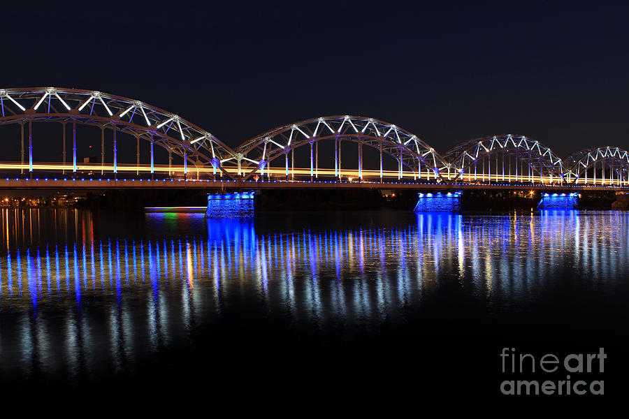 Bridge Photograph - Bridge in Riga  by Iryna Liveoak