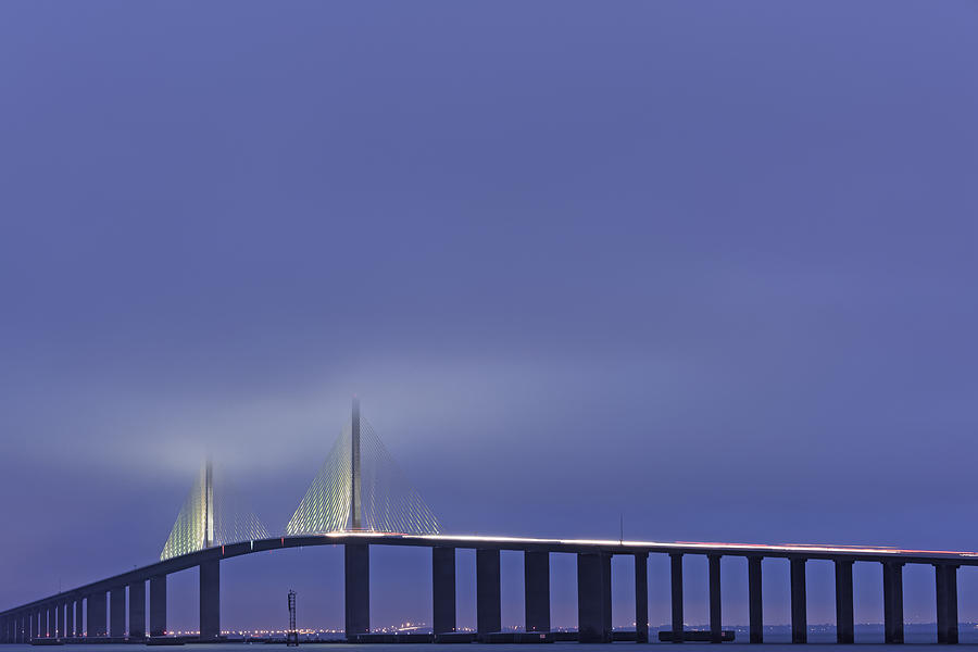 Bridge in Twilight Photograph by Jon Glaser