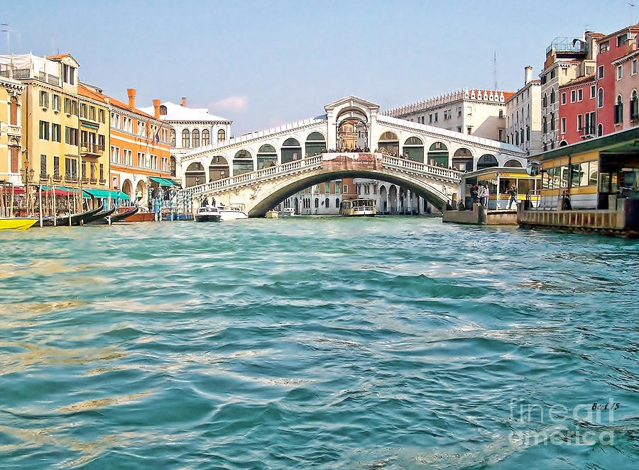 Bridge in Venice Photograph by Roberta Byram