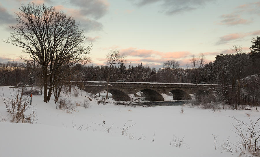 Bridge in winter Photograph by Josef Pittner