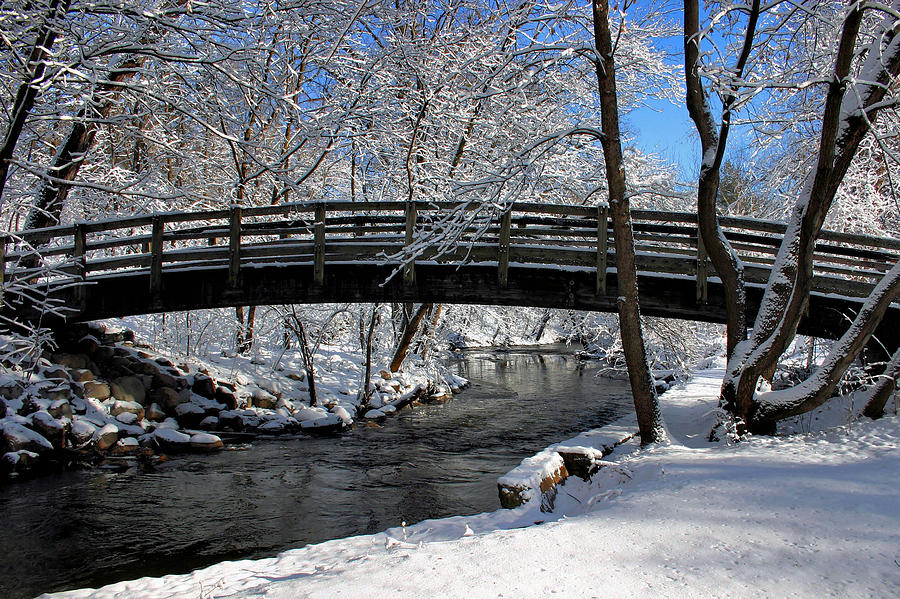 Bridge in Winter Photograph by Kristin Elmquist