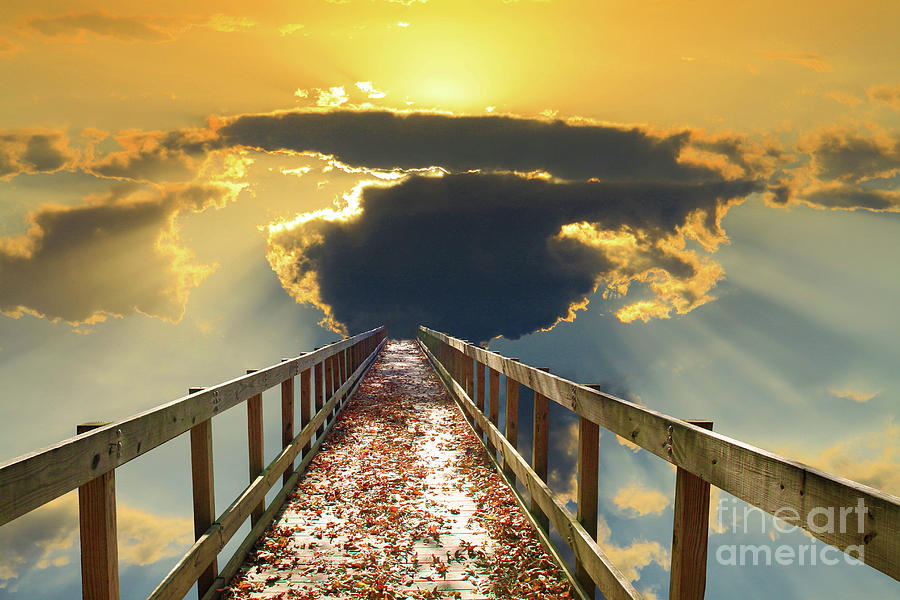 Bridge Into Sunset Photograph By Inspirational Photo Creations Audrey