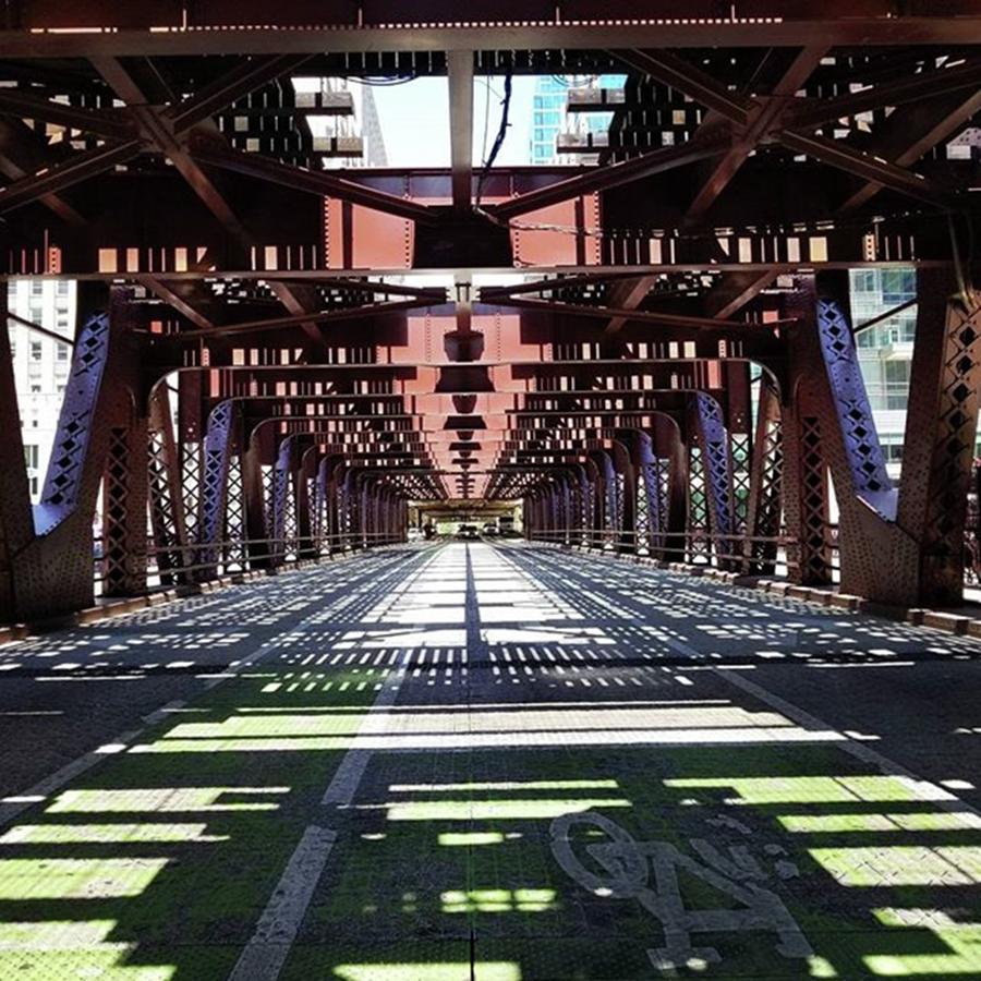 Bridge Photograph - Wells Avenue Bridge, Chicago 2017 by Kate Chicago