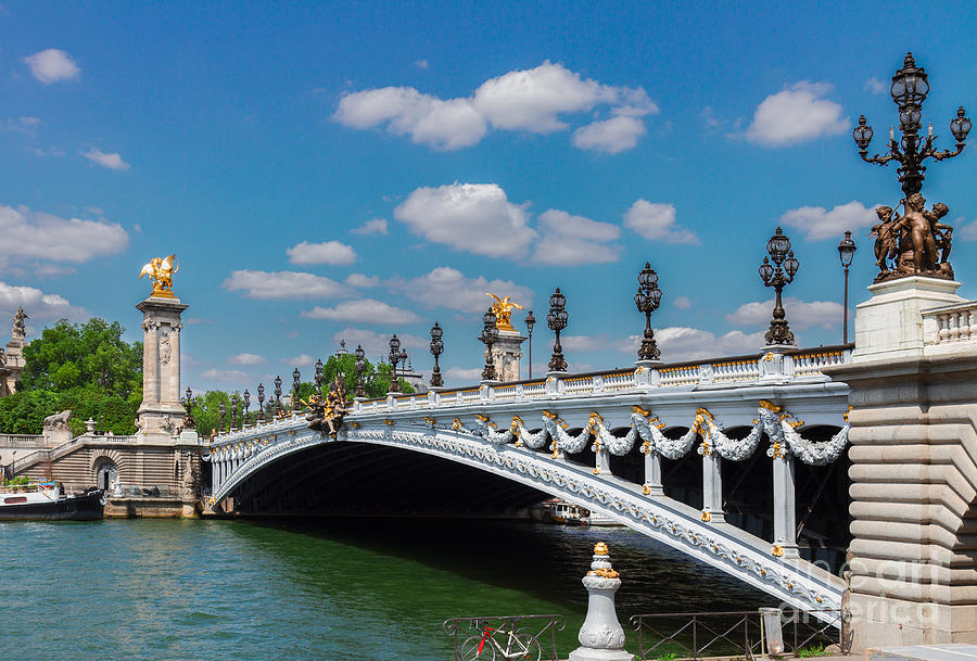 Bridge of Alexandre III in  Paris, France Photograph by Anastasy Yarmolovich