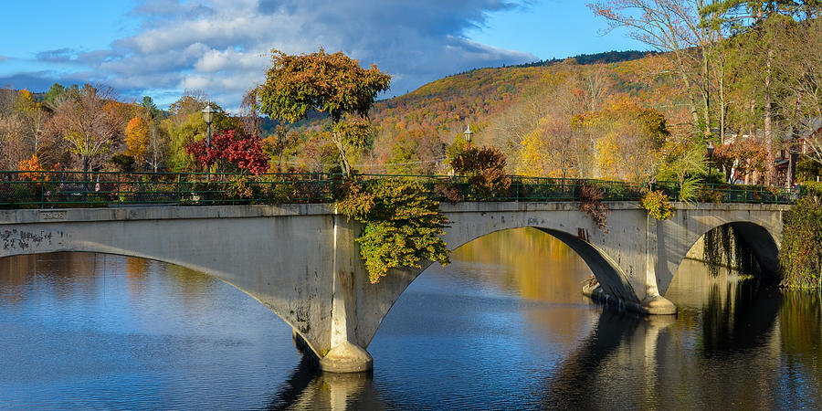 Flower Photograph - Bridge of Flowers in Shelburne Falls, Massachusetts by Matthew MacPherson