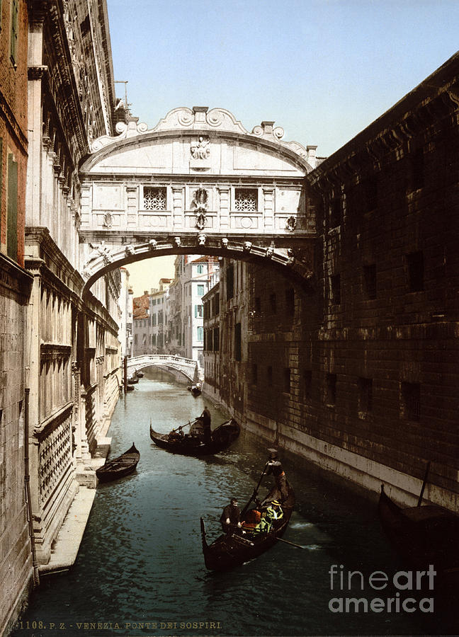 Bridge Of Sighs, 1890s Photograph by Science Source