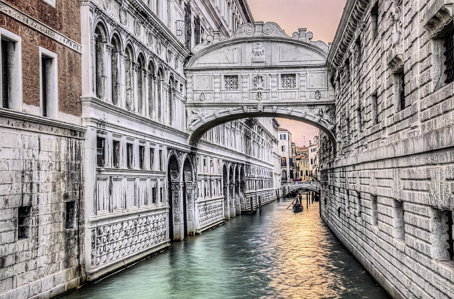 Architecture Photograph - Bridge of Sighs by Maria Coulson