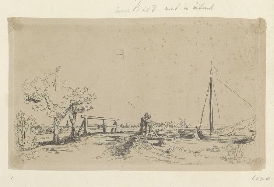 Bridge Of Six, Ignace Joseph The Claussin, After Rembrandt Van Rijn, 1807 - 1808 Painting