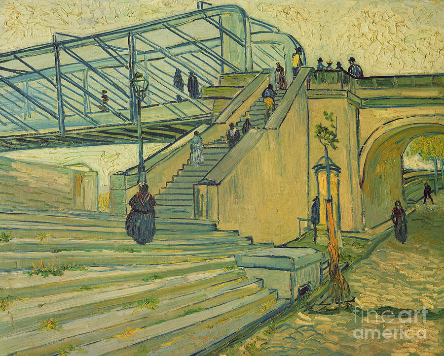 Vincent Van Gogh Painting - Bridge of Trinquetaille by Vincent van Gogh