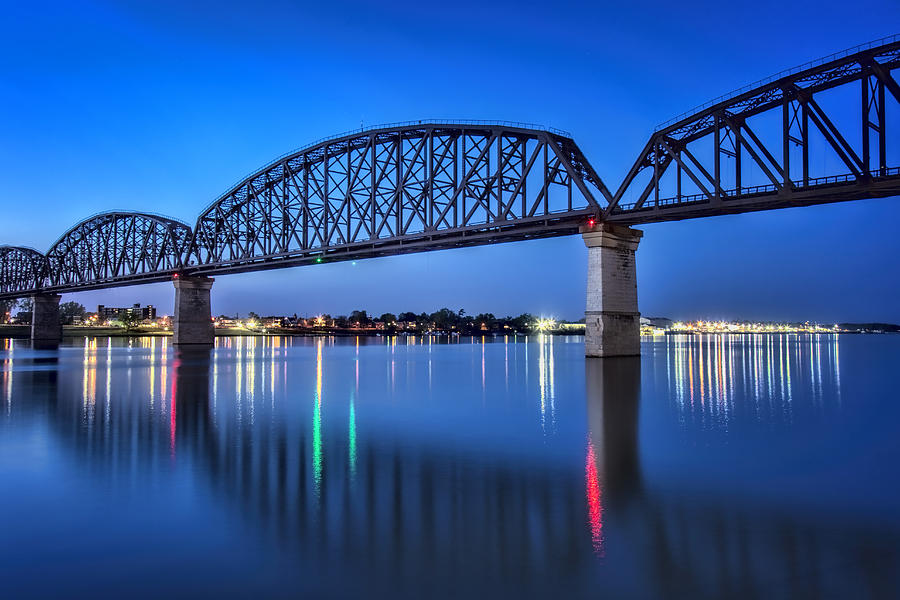 Bridge on the Ohio River  Photograph by Diana Powell
