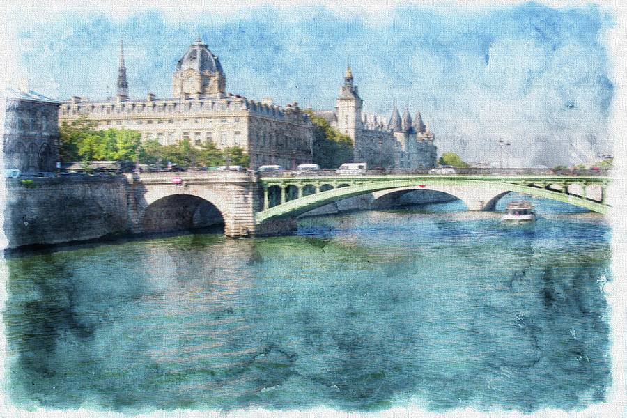 Bridge on the River Seine Photograph by Tom Reynen