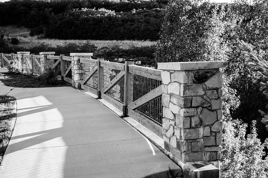 Bridge on Traverse Mountain - Black and White Photograph by K Bradley Washburn