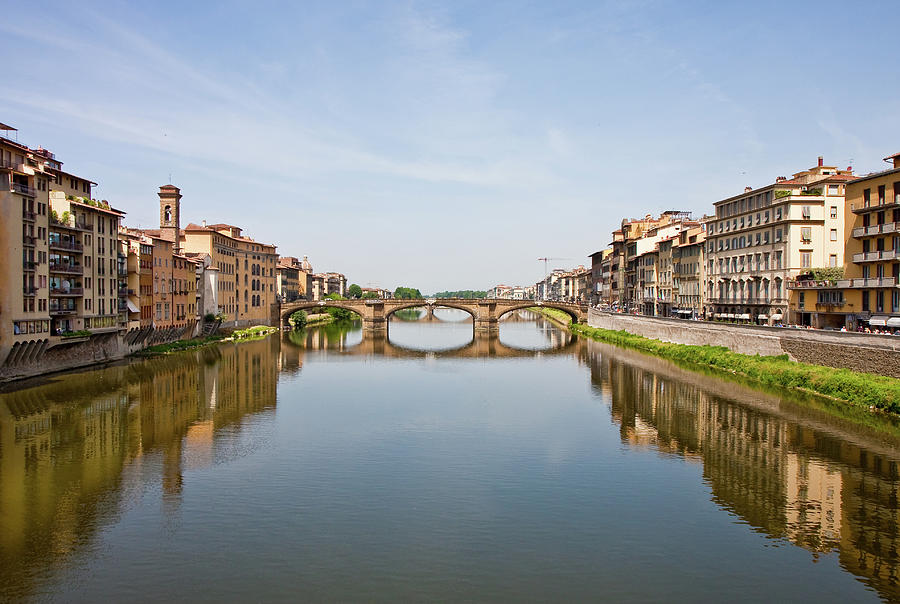 Bridge Over Arno River in Florence Italy Photograph by Darryl Brooks