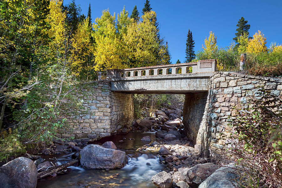 Bridge Over Autumn Waters Photograph by James BO Insogna