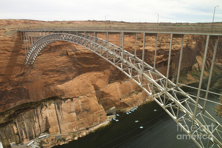 Bridge over Colorado River Photograph by Karen Foley