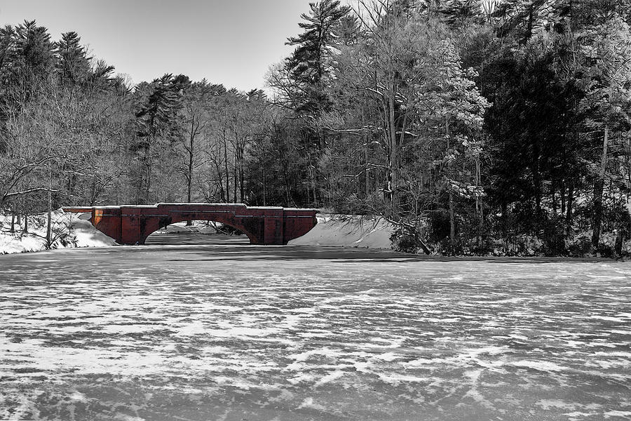 Bridge Over Frozen Waters Digital Art by John Haldane