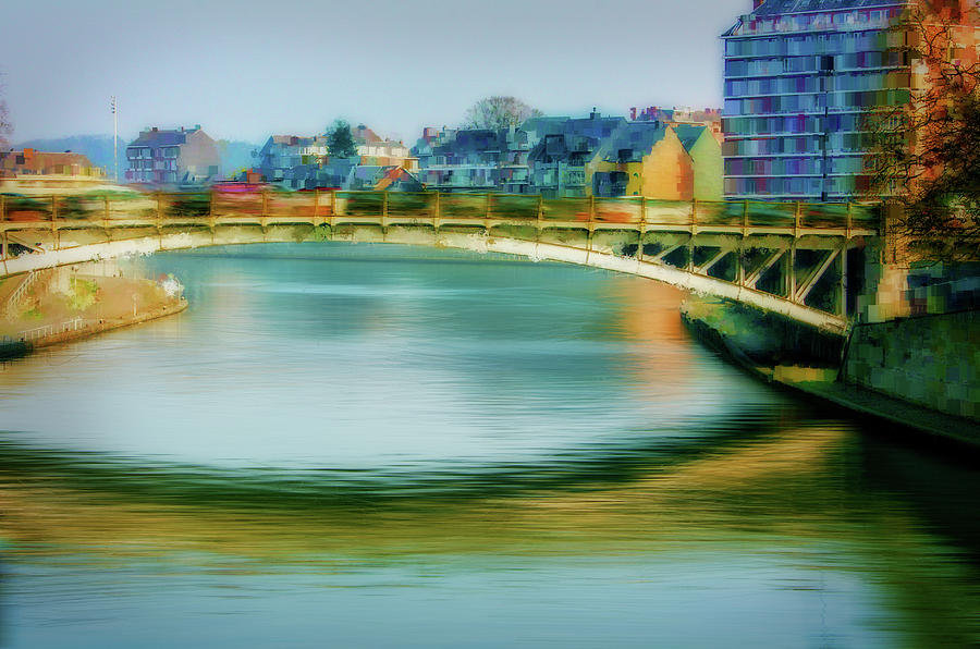 Bridge over The Meuse Digital Art by Terry Davis