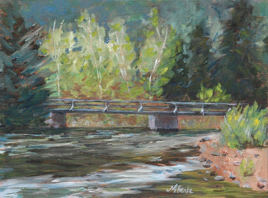 Bridge Over the Poudre Painting by Mary Benke