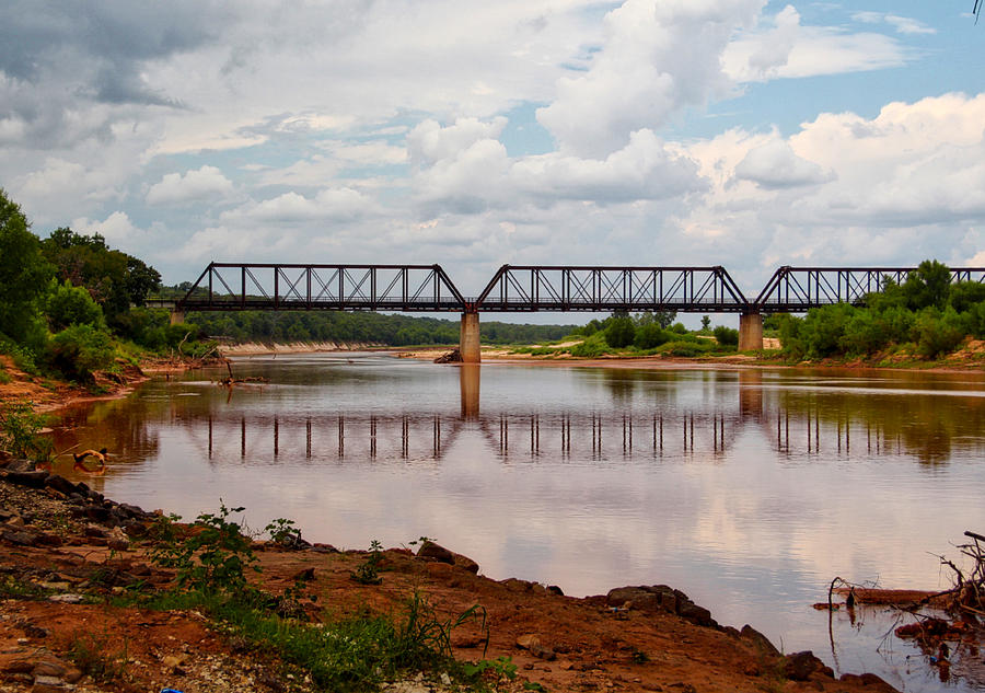 Bridge Over The Red River Photograph