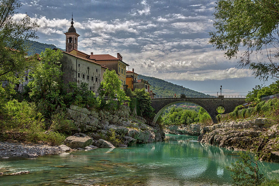 Bridge over the Soca - Kanal Slovenia Photograph by Stuart Litoff