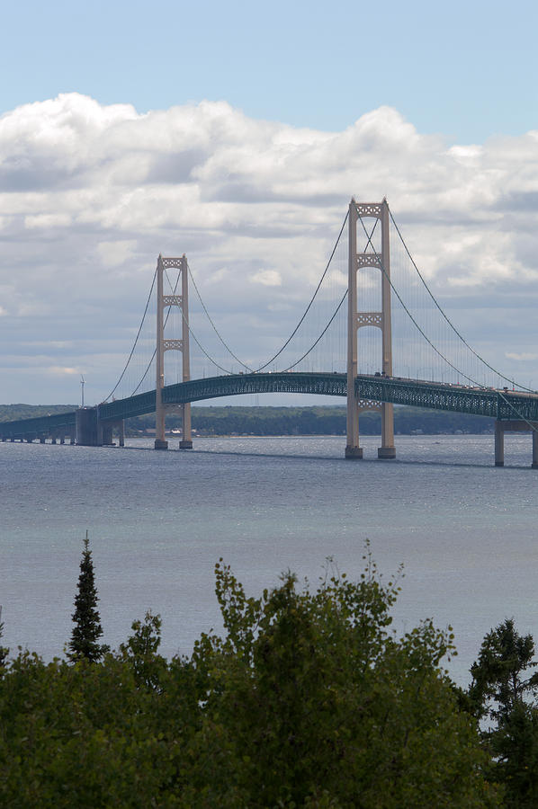 Lake Michigan Photograph - Bridge Over the Water by Linda Kerkau