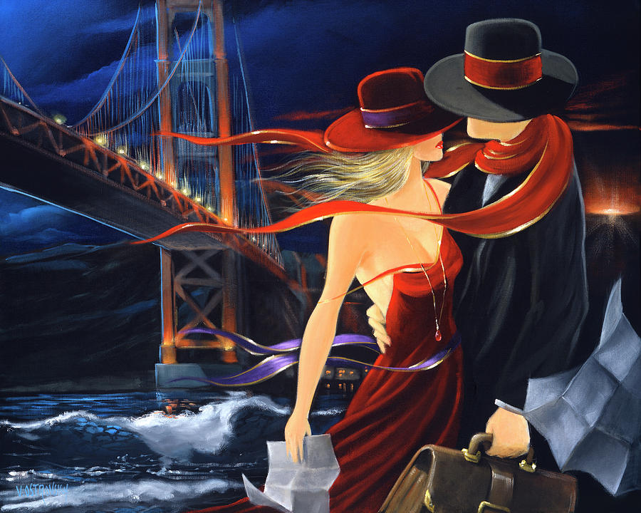 Bridge over Troweled Water  Painting by Victor Ostrovsky