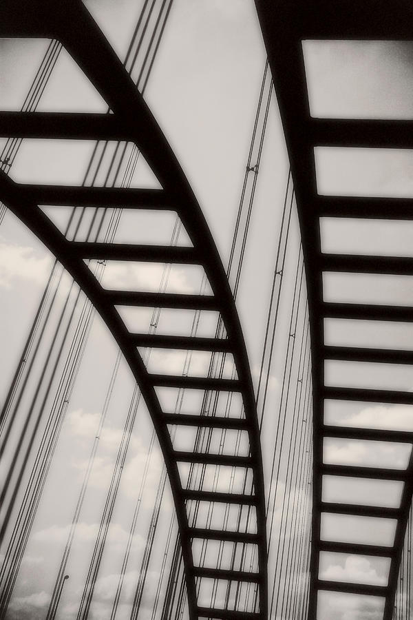 Skybridge Portrait Edition Monochrome Photograph by Tony Grider