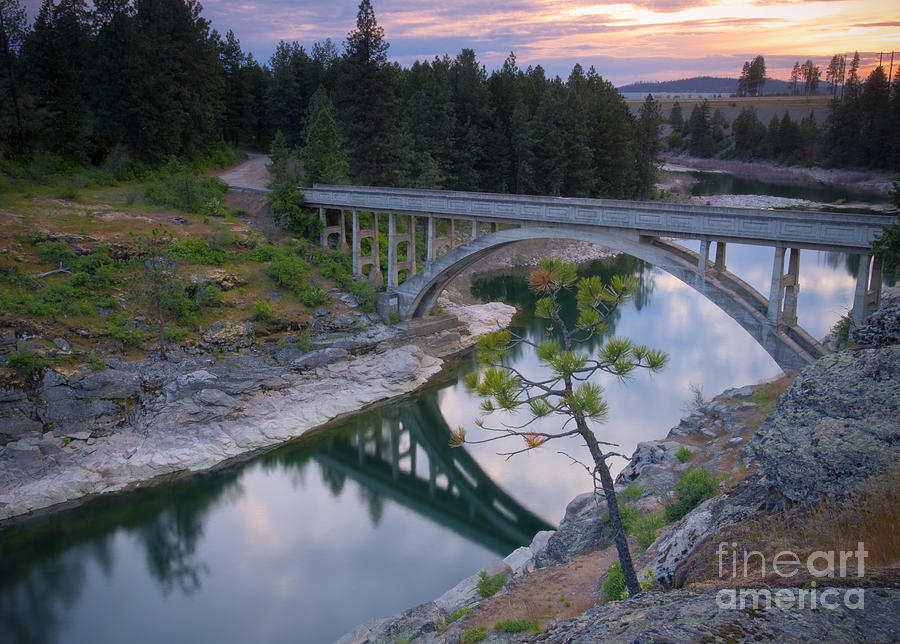 Bridge Reflection Photograph by Idaho Scenic Images Linda Lantzy