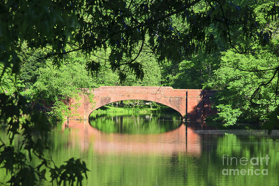 Bridge Reflection in the Spring Photograph by Jill Lang
