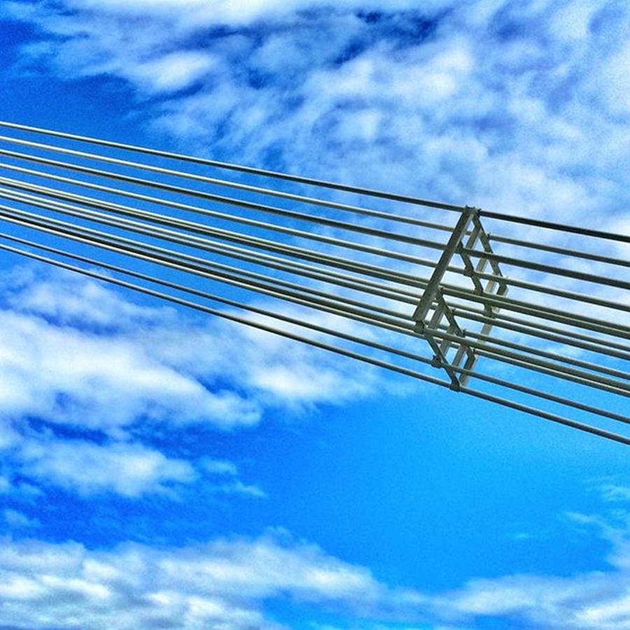 Bridge Photograph - #bridge #steel #cable #norway by Thomas Lindauer
