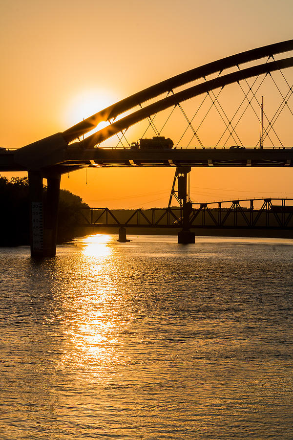 Bridge Sunrise #1 Photograph by Patti Deters