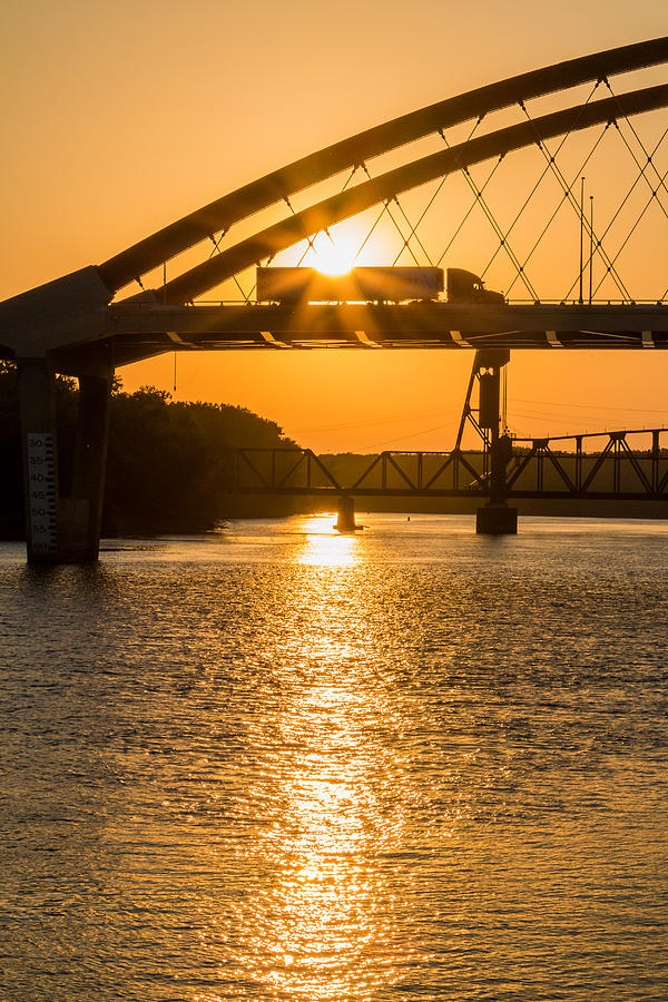 Bridge Sunrise #2 Photograph by Patti Deters