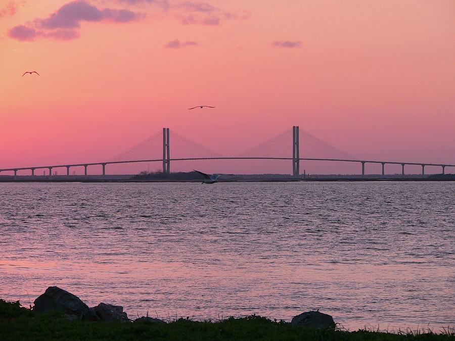 Bridge Sunset Photograph by Al Powell Photography USA