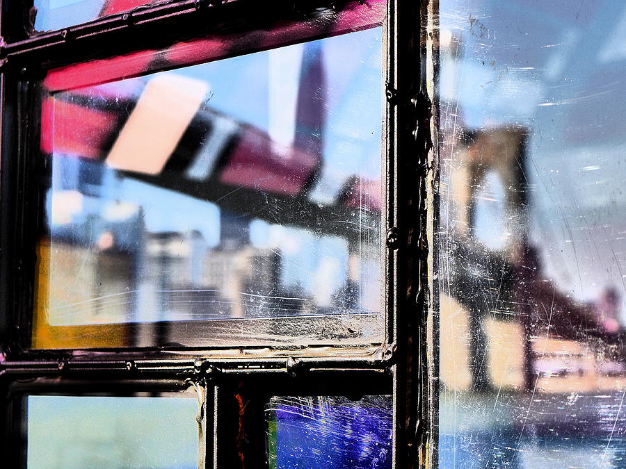Bridge Through Color Glass Photograph by Jack Riordan