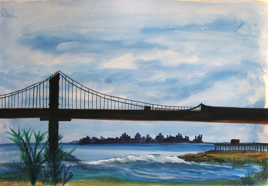 Bridge to Europe Painting by Patricia Arroyo