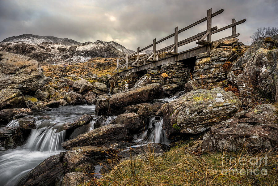 Winter Photograph - Bridge to Moutains by Adrian Evans
