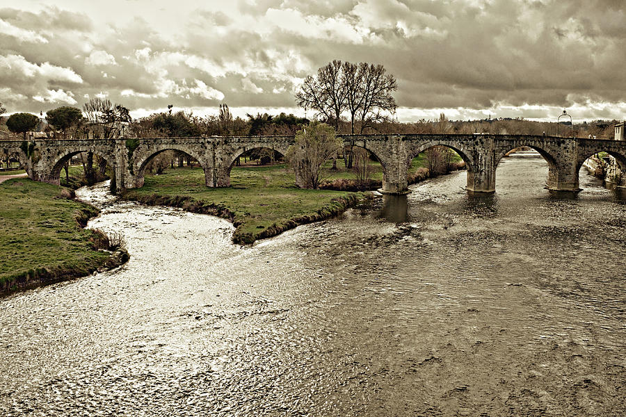 Bridge to Vendres Photograph by Hugh Smith