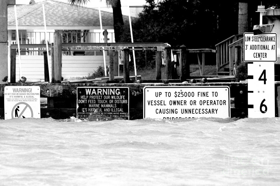 Bridge Warnings Photograph by Robert Wilder Jr