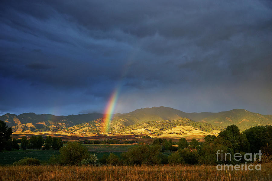 Bridger Mountains Rainbow Photograph