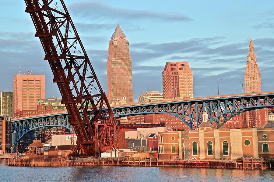 Bridges and Towers of Cleveland Photograph by Frozen in Time Fine Art Photography