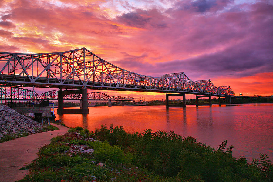 Bridges At Sunrise II Photograph by Steven Ainsworth