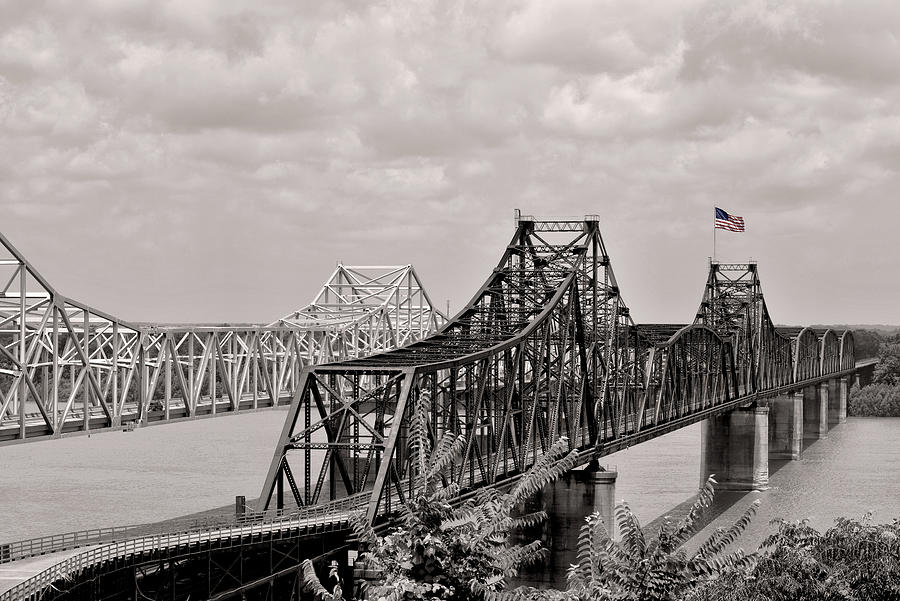 Bridges at Vicksburg Mississippi Photograph by Don Spenner