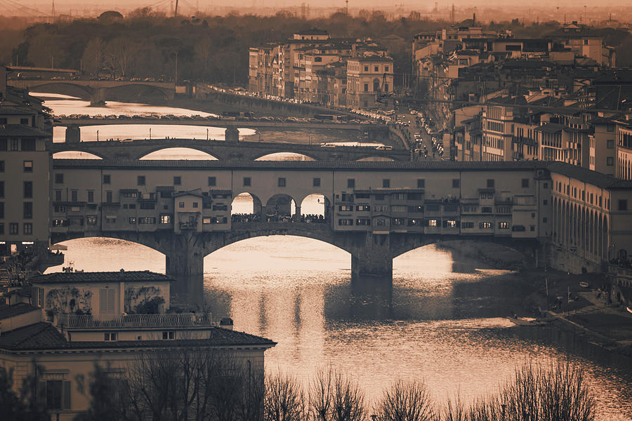 Bridges Of Florence Italy Photograph
