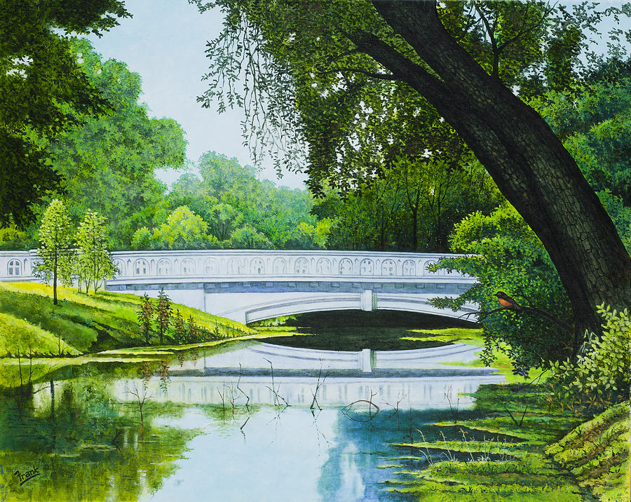 Bridges of Forest Park III Painting by Michael Frank