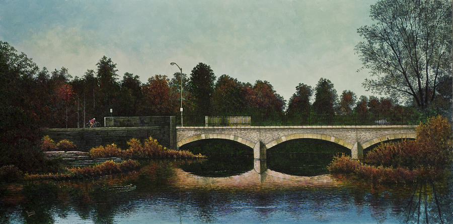 Bridges of Forest Park IV Painting by Michael Frank