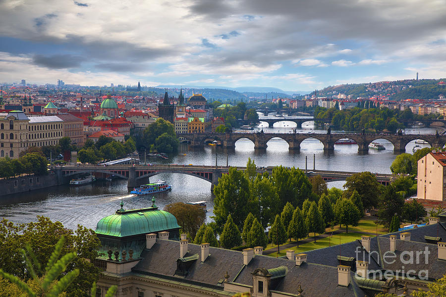 Bridges Of Prague Photograph