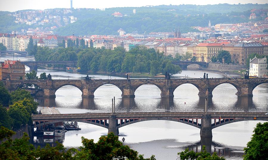 Bridges of Prague Photograph by Steven Richman