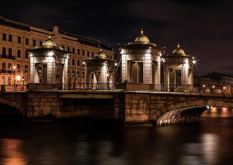 Bridges of Sankt Petersburg - Lomonosov Bridge Photograph by Jaroslaw Blaminsky